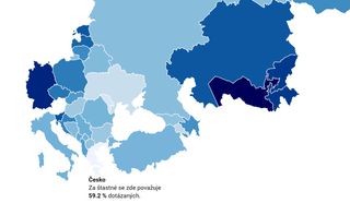 Konec blbé nálady. Češi v pocitu životního štěstí dohnali Západ